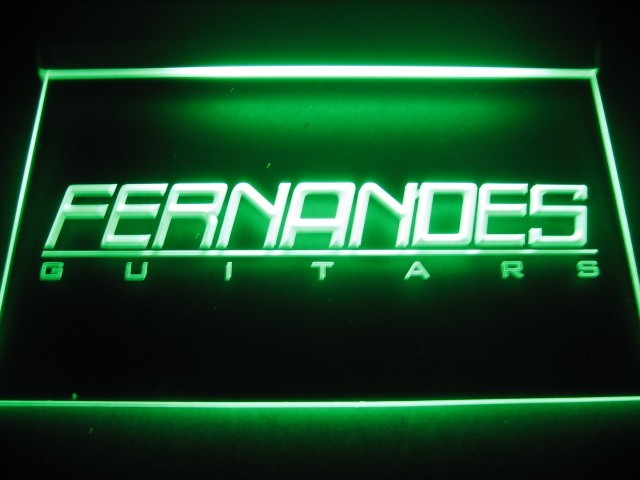 Fernandes Guitars Logo Neon Light Sign